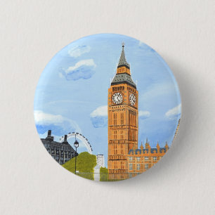 London Big Ben Button