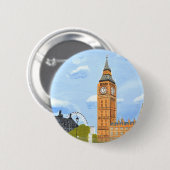 London Big Ben Button (Vorne & Hinten)
