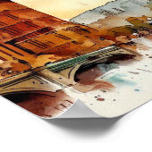 London-Big Ben-(C), Watercolor Poster (Ecke)