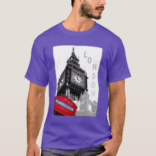 London Big Ben Clock Tower Elegant Modernes Trendy T-Shirt