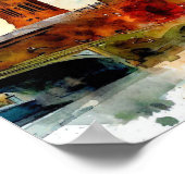 London-Big Ben-(D), Watercolor Poster (Ecke)