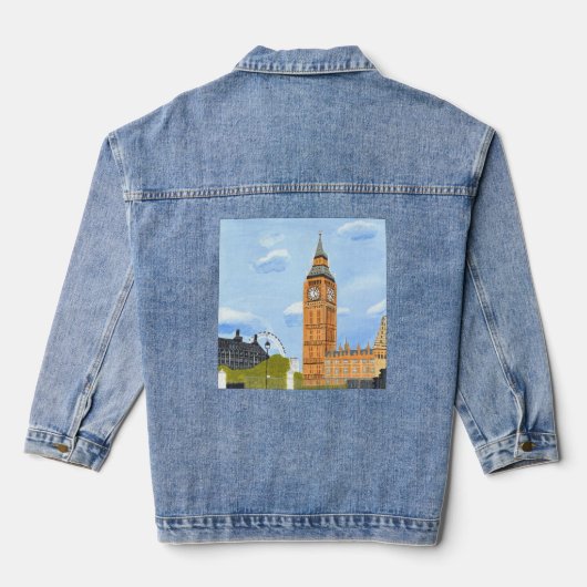 London Big Ben Denim Jacket Jeansjacke (Rückseite)