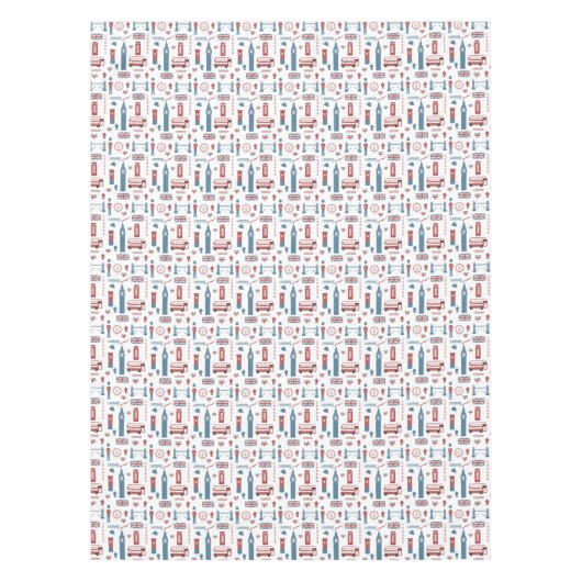 London Big Ben English Flag England Icon Rectangle Tischdecke (Vorderseite)