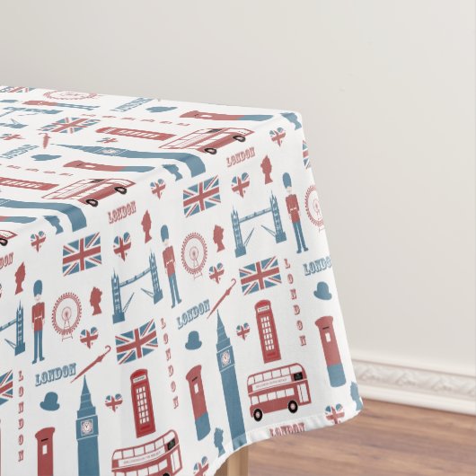 London Big Ben English Flag England Icon Rectangle Tischdecke (Beispiel)