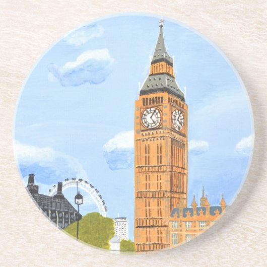 London Big Ben Getränkeuntersetzer (Vorne)
