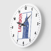 London, Big Ben Große Wanduhr (Winkel)