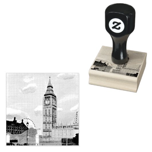 London Big Ben Holz Kunst Stempel (Stempel)
