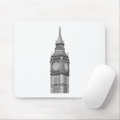 London Big Ben Illustration Mousepad (Mit Mouse)