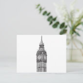London Big Ben Illustration Postkarte (Stehend Vorderseite)