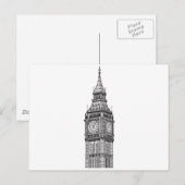 London Big Ben Illustration Postkarte (Vorne/Hinten)