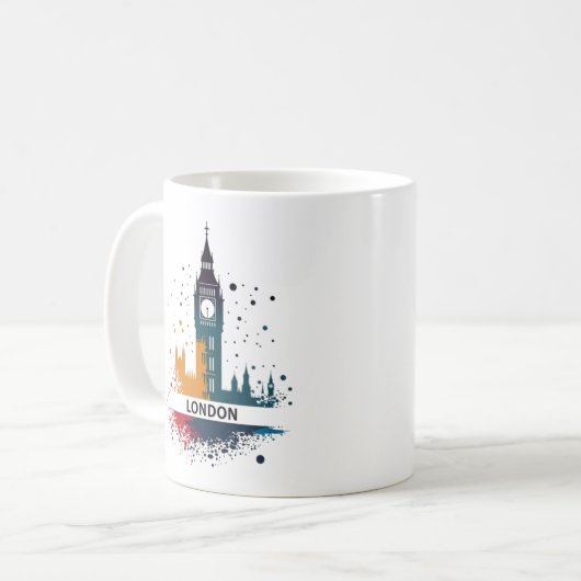 London, Big Ben Kaffeetasse (Vorderseite Links)
