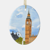 London Big Ben Keramik Ornament (Rechts)