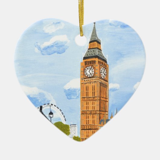 London Big Ben Keramikornament (Vorne)