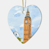 London Big Ben Keramikornament (Links)