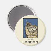 London Big Ben Magnet (Vorderseite/Rückseite)
