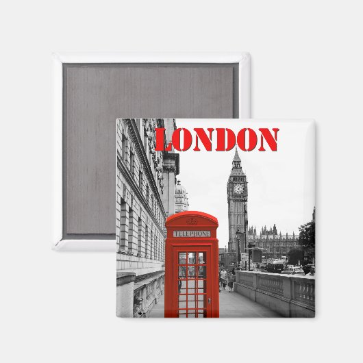 London BIG BEN Magnet (Vorderseite/Rückseite)