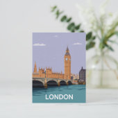 London Big Ben & Parlament Postkarte (Stehend Vorderseite)