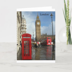 London Big Ben Phone Box (von St.K. Karte