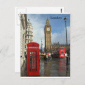 London Big Ben Phone Box (von St.K. Postkarte (Vorne/Hinten)