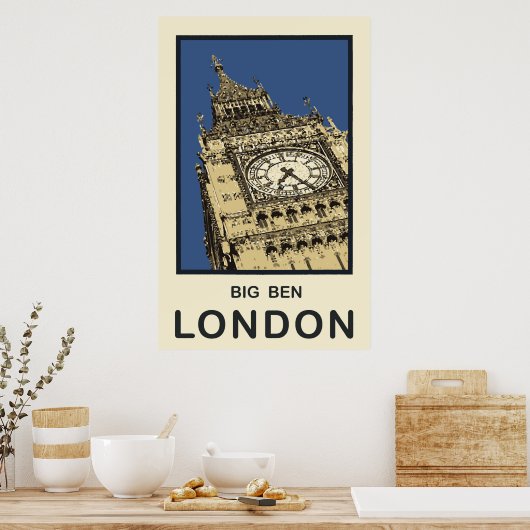 London Big Ben Poster (Küche)