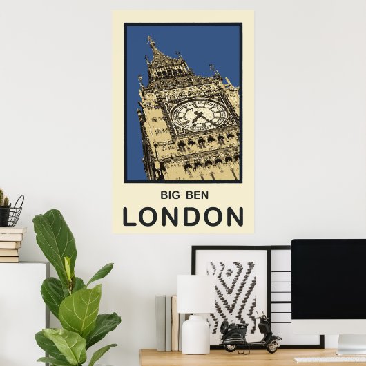 London Big Ben Poster (Heimbüro)