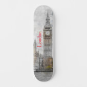 London Big Ben Skateboard - Urban Street Style (Vorderseite)