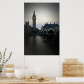 London - Big Ben - Themse - Poster (Küche)