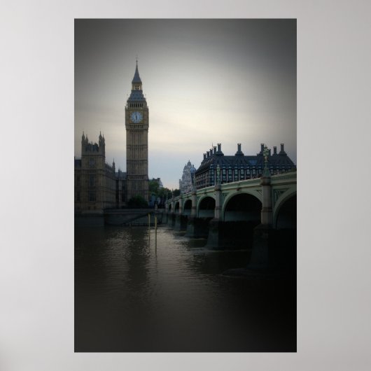 London - Big Ben - Themse - Poster (Vorne)