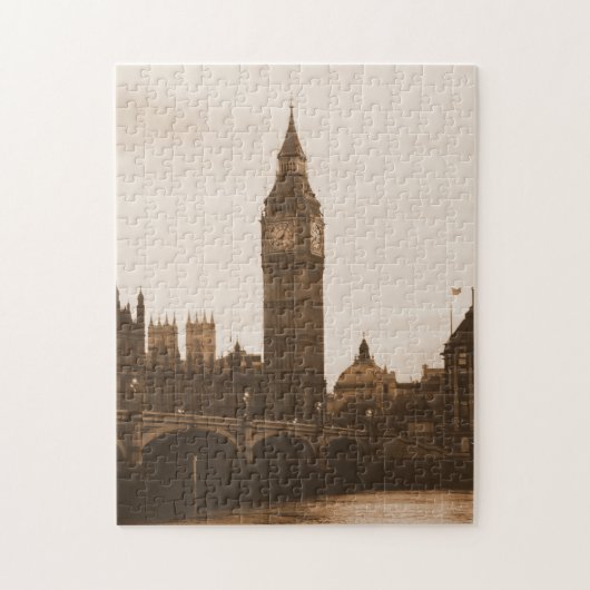 London - Big Ben - Themse - Puzzle (Vertikal)