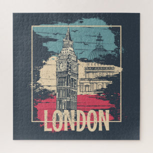 London Big Ben: Typografie Poster Puzzle