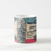 London Big Ben: Typografisches Poster Kaffeetasse (Mittel)