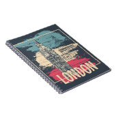 London Big Ben: Typografisches Poster Notizblock (Rechte Seite)