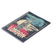 London Big Ben: Typografisches Poster Notizblock (Linke Seite)