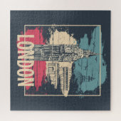 London Big Ben: Typografisches Poster Puzzle (Horizontal)