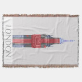 London Big Ben Union Jack Decke (Vorderseite)