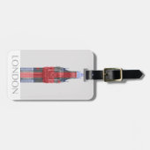 London Big Ben Union Jack Gepäckanhänger (Vorderseite horizontal)