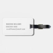 London Big Ben Union Jack Gepäckanhänger (Rückseite horizontal)