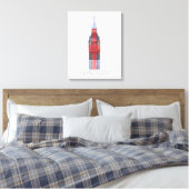 London Big Ben Union Jack Leinwanddruck (Insitu (Schlafzimmer))