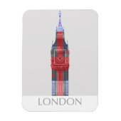London Big Ben Union Jack Magnet (Vertikal)
