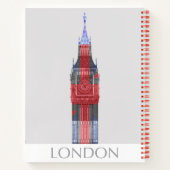 London Big Ben Union Jack Notizblock (Rückseite)