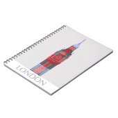 London Big Ben Union Jack Notizblock (Linke Seite)