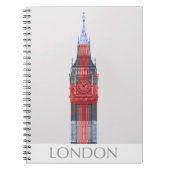 London Big Ben Union Jack Notizblock (Vorderseite)