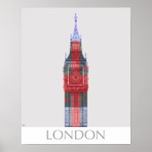London Big Ben Union Jack Poster (Vorne)