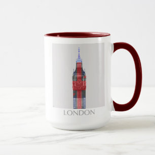 London Big Ben Union Jack Tasse