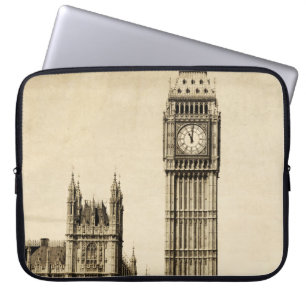 London Big Ben: Vintage Ansicht Laptopschutzhülle