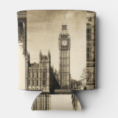 London Big Ben: Vintage Sicht Dosenkühler (Rückseite)