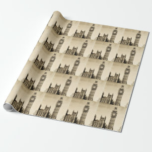 London Big Ben: Vintage Sicht Geschenkpapier