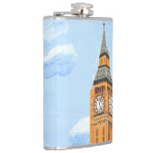 London Big Ben Vinyl Wrapped Flask Flachmann (Rechts)