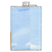 London Big Ben Vinyl Wrapped Flask Flachmann (Rückseite)