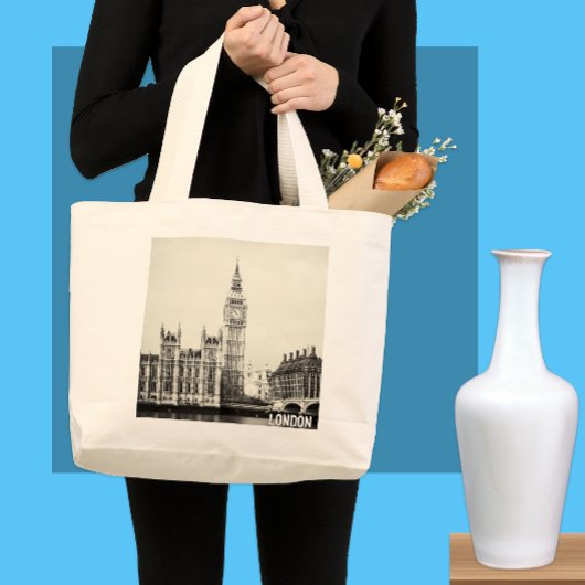 London, Big Ben, Westminster Shopping Jumbo Stoffbeutel